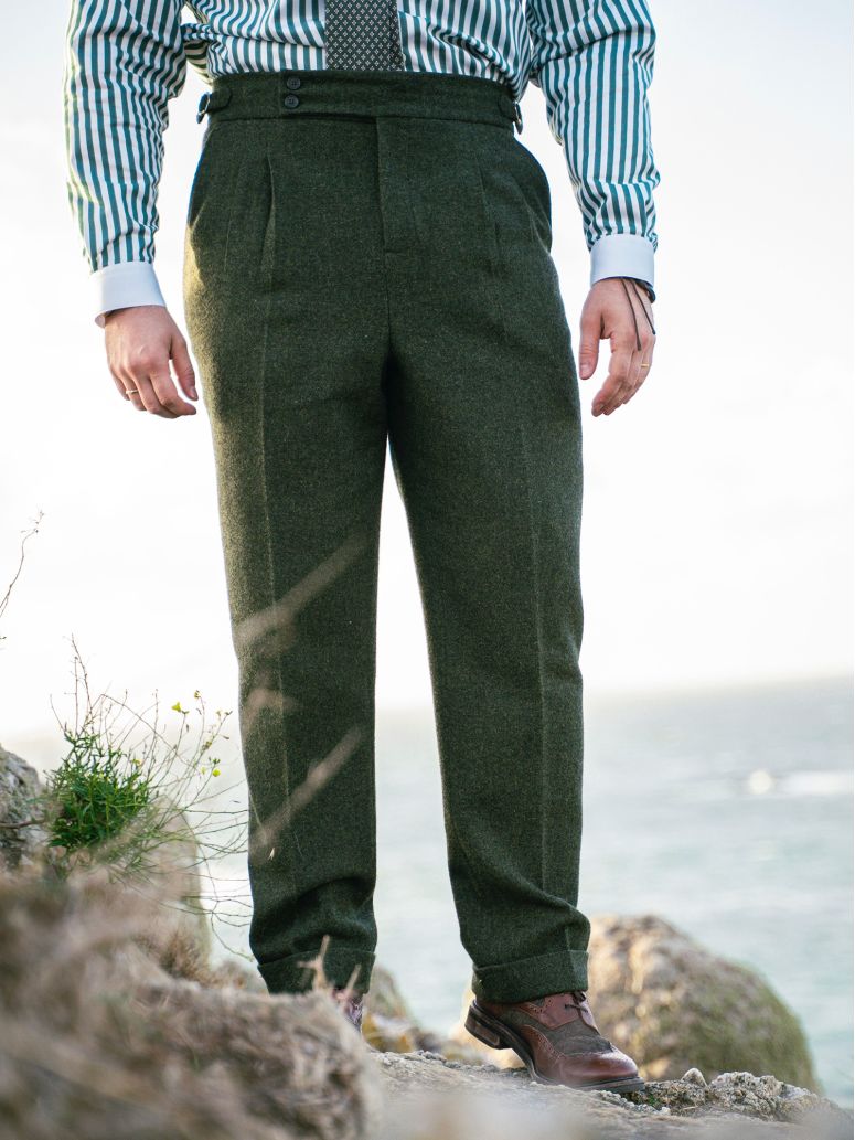 Loden green suit trousers Kildare