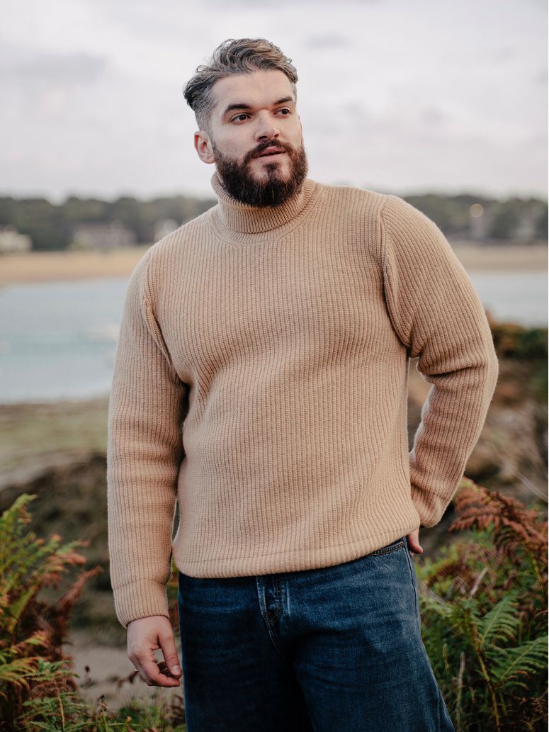 Adam Camel Turtleneck Sweater