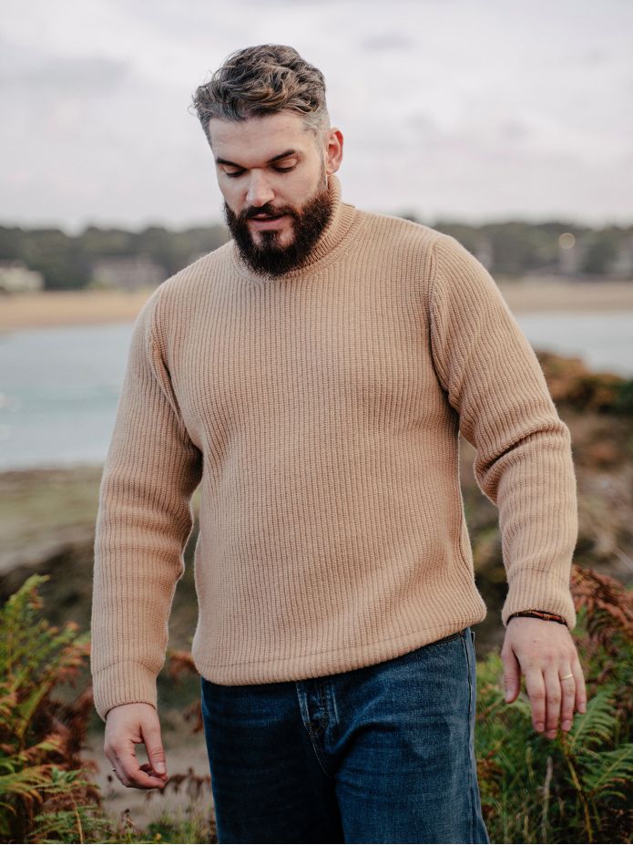 Adam Camel Turtleneck Sweater