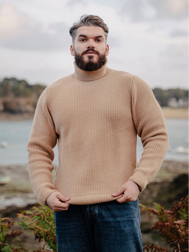 Adam Camel Turtleneck Sweater