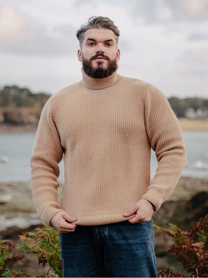 Adam Camel Turtleneck Sweater