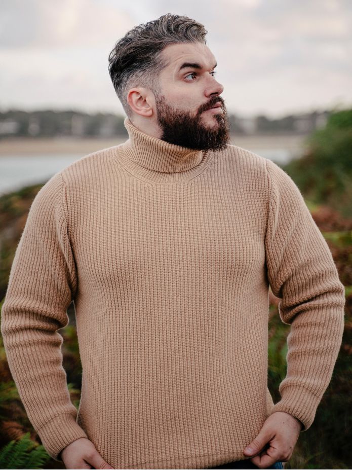 Adam Camel Turtleneck Sweater
