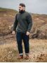 Loden green Adam turtleneck sweater