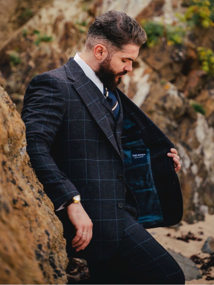 Braemer Checked Suit Jacket