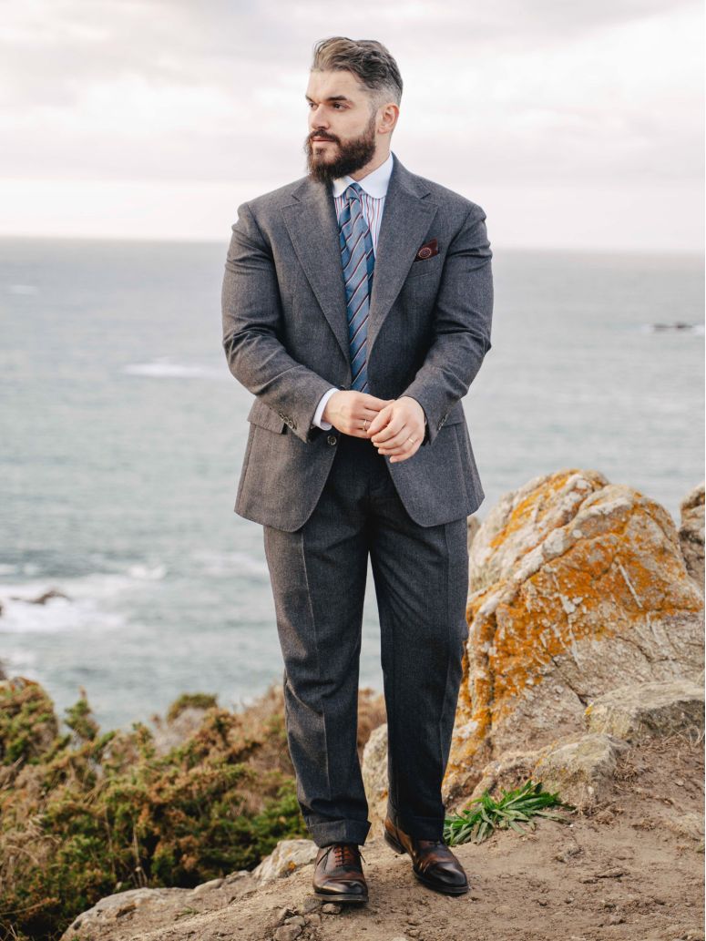 Gray Dharan suit jacket