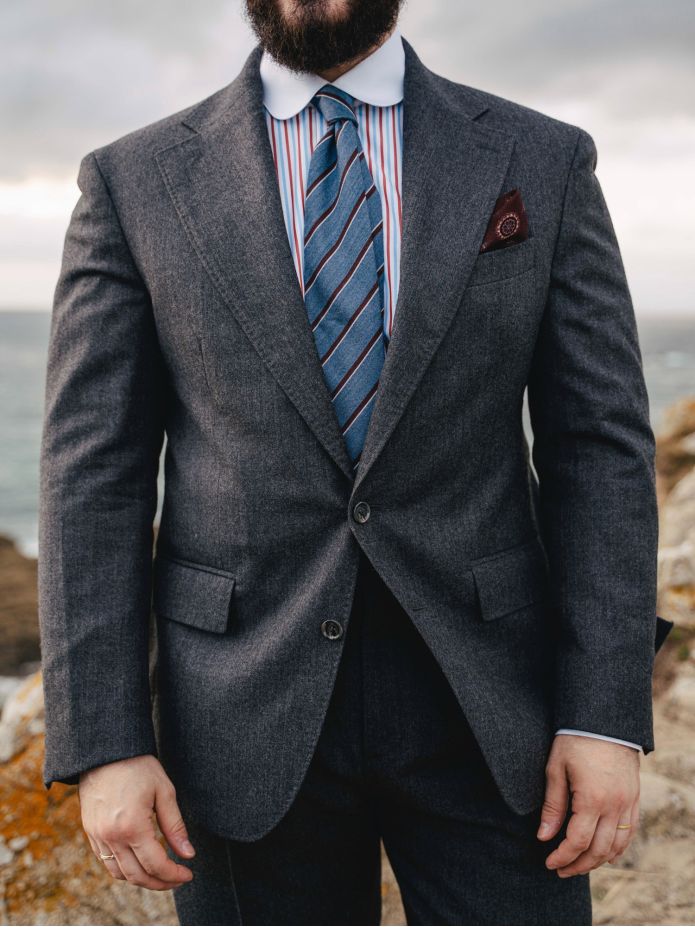 Gray Dharan suit jacket