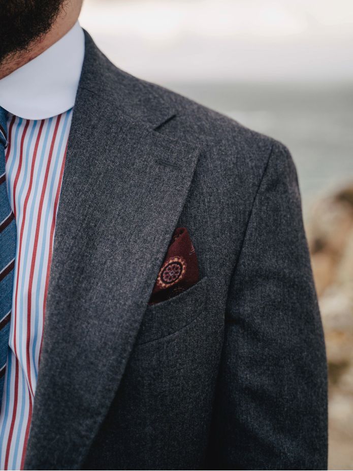 Gray Dharan suit jacket