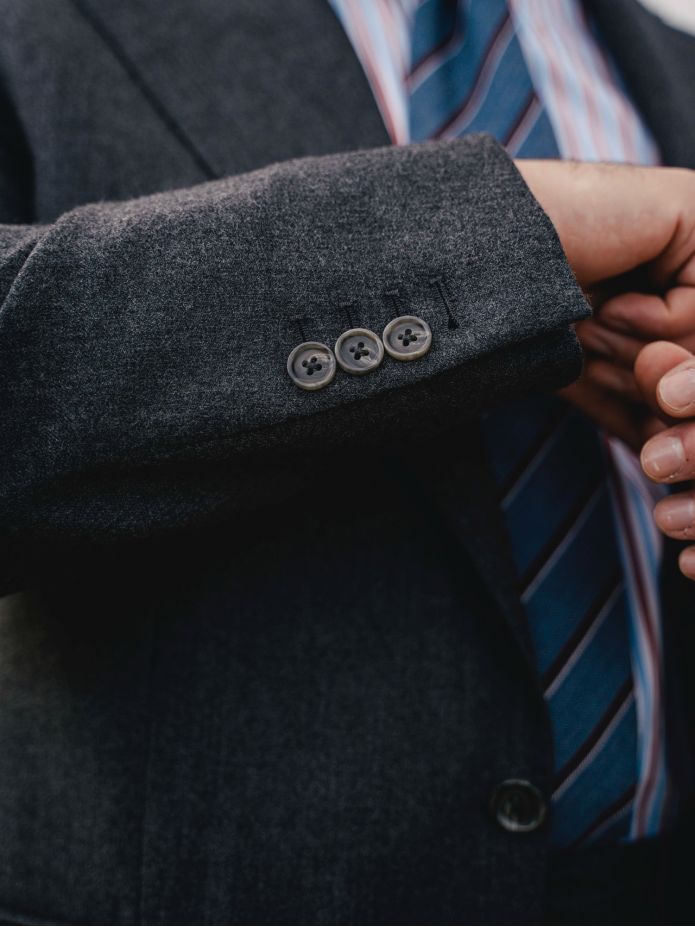 Gray Dharan suit jacket