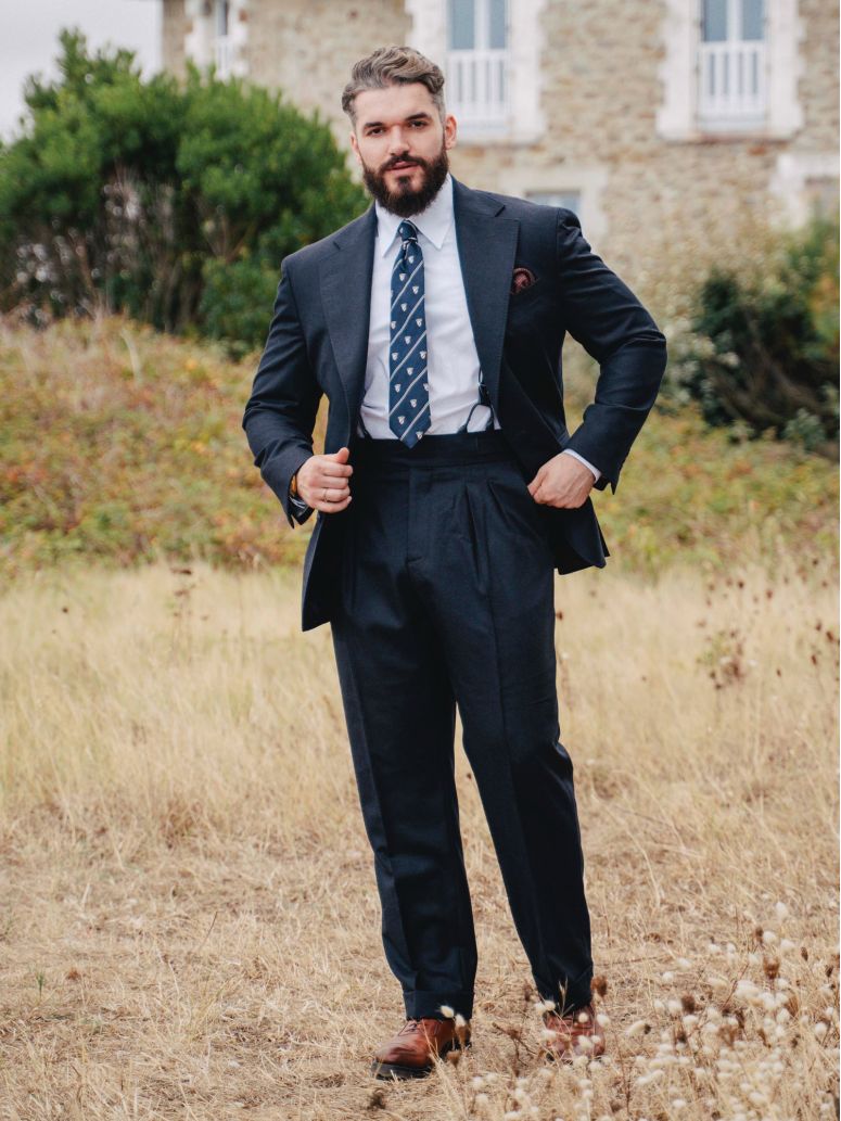 Navy Blue Suit Jacket Dharan
