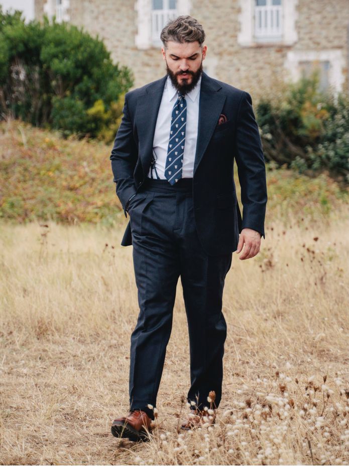 Navy Blue Suit Jacket Dharan