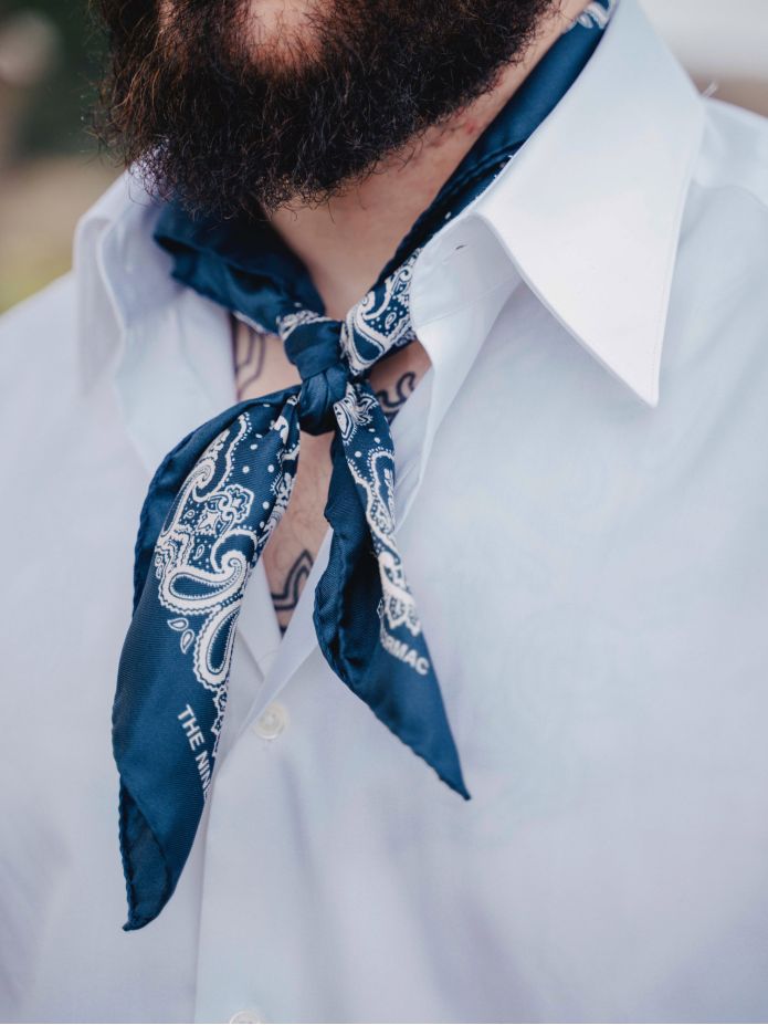 Navy blue paisley bandana LISBURN
