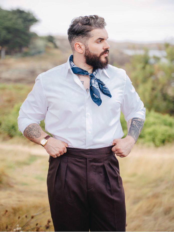 Navy blue paisley bandana LISBURN