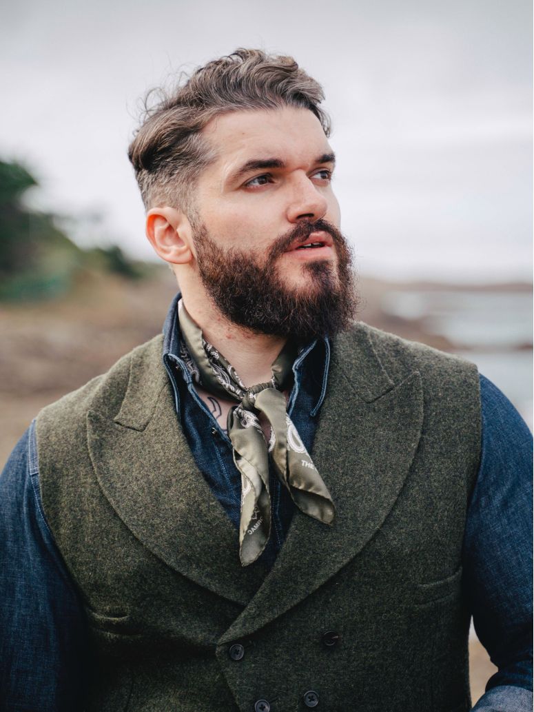 Green paisley bandana LISBURN