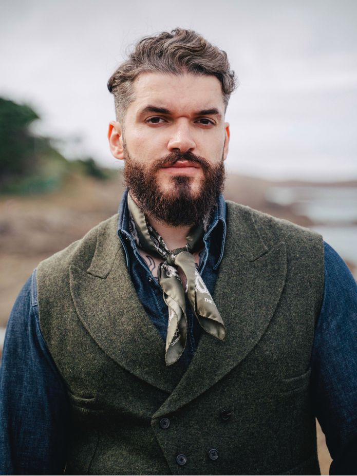 Green paisley bandana LISBURN