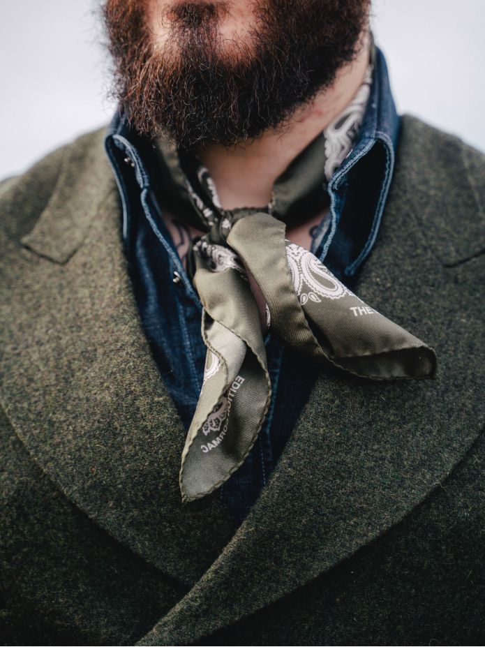 Green paisley bandana LISBURN