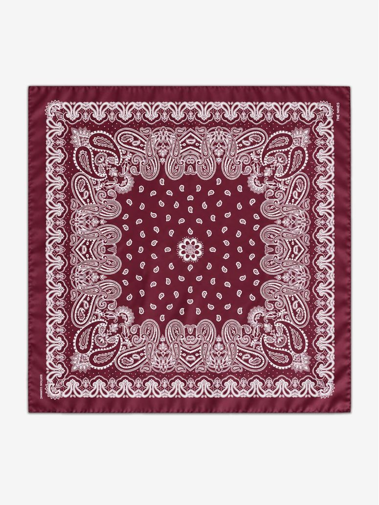 Burgundy paisley bandana LISBURN