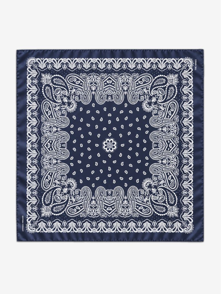 Navy blue paisley bandana LISBURN