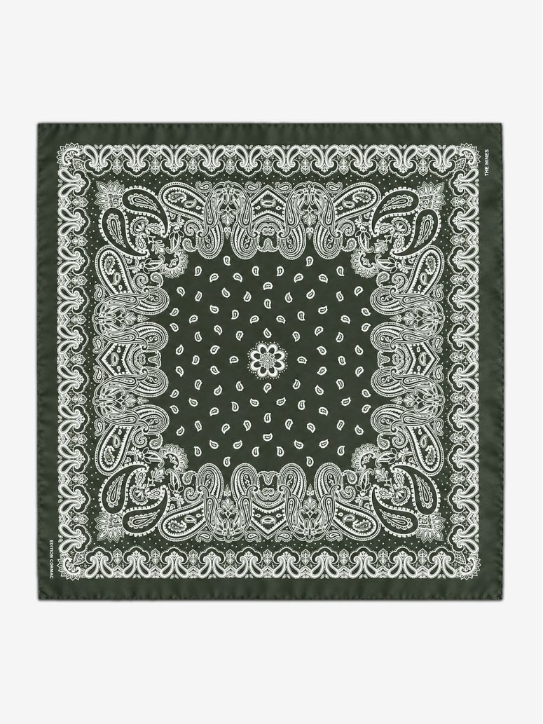 Green paisley bandana LISBURN