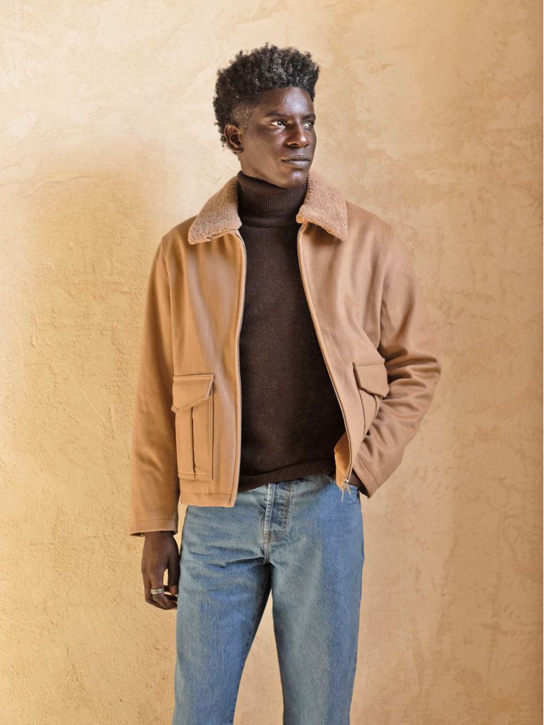 John Camel Zip-Up Jacket
