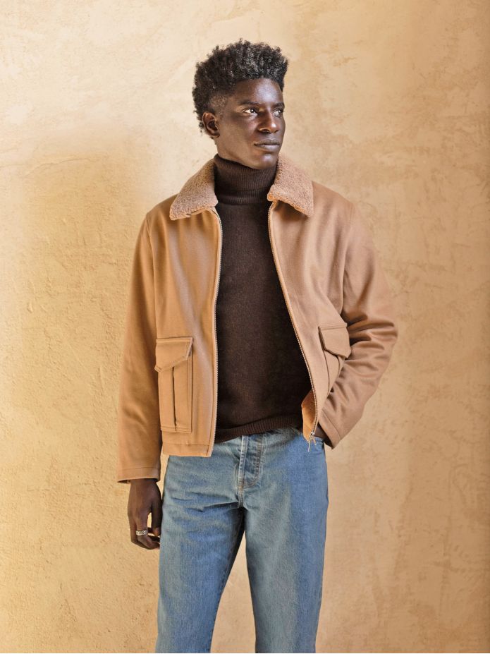 John Camel Zip-Up Jacket