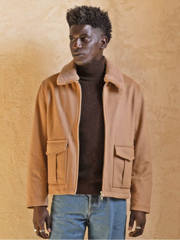 John Camel Zip-Up Jacket