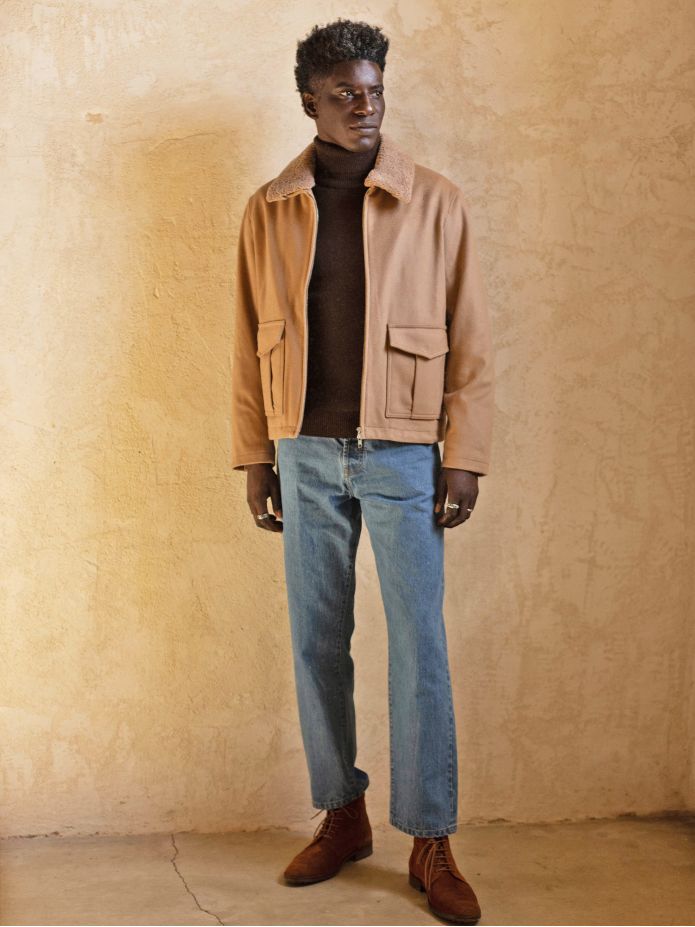 John Camel Zip-Up Jacket