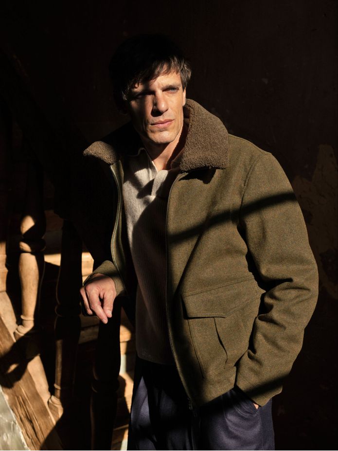John Loden Green Zip-Up Jacket
