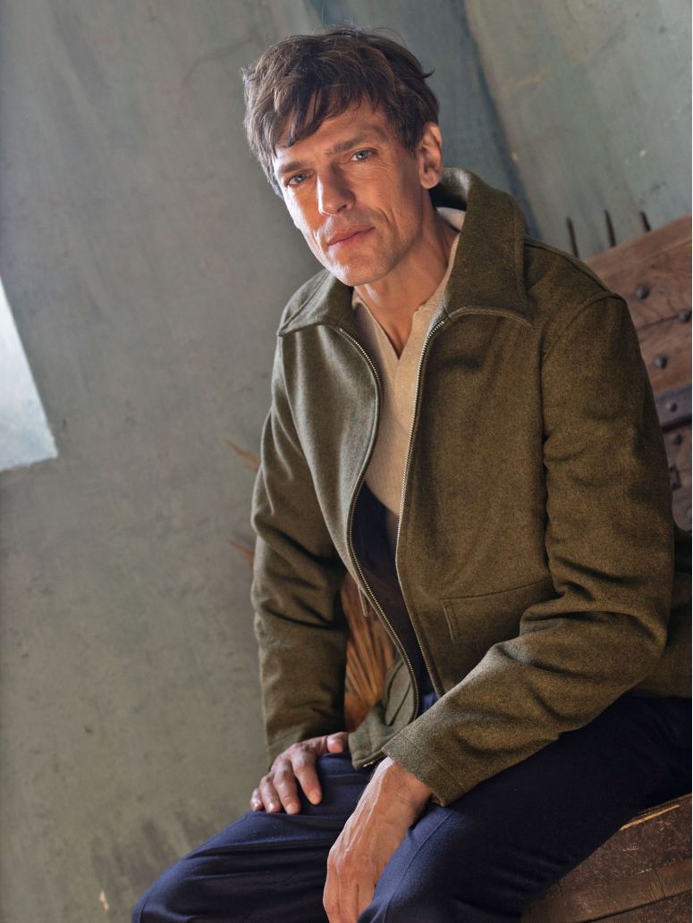John Loden Green Zip-Up Jacket