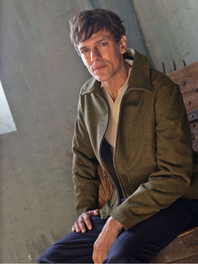 John Loden Green Zip-Up Jacket