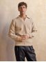 Finn Beige Polo-Collar Sweater