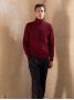 Burgundy Grant turtleneck sweater