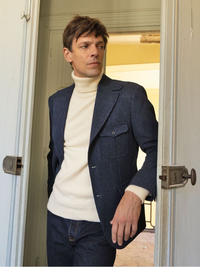 Ecru Grant turtleneck sweater