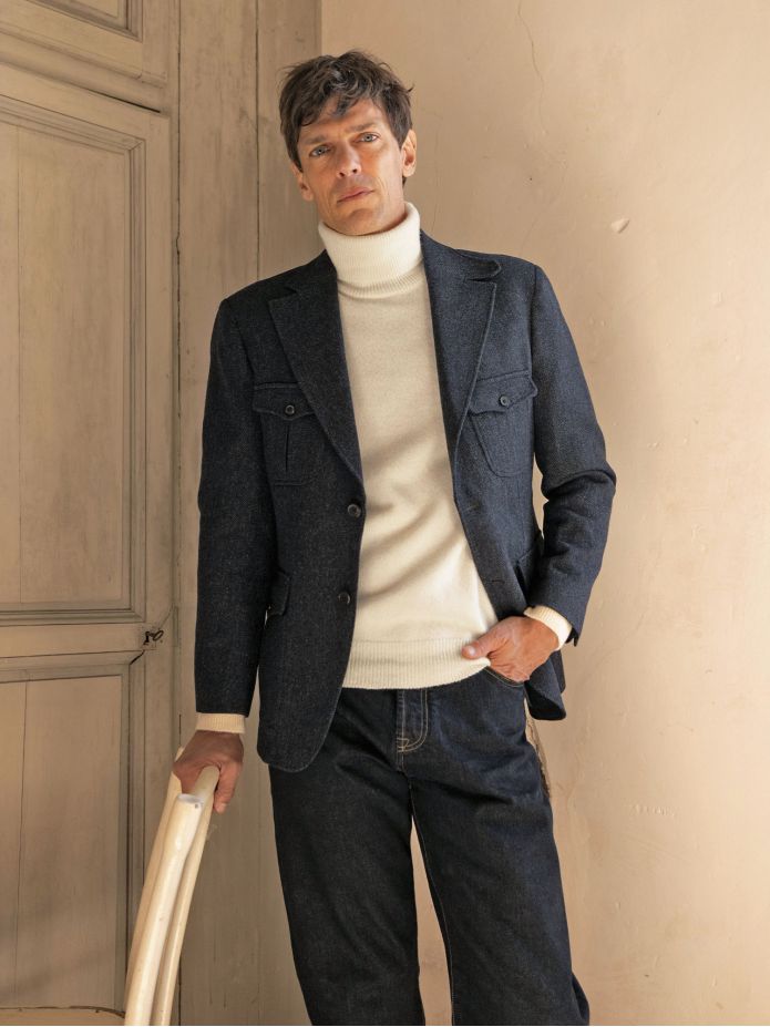 Ecru Grant turtleneck sweater