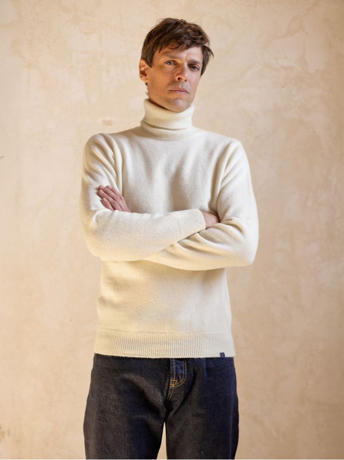 Ecru Grant turtleneck sweater