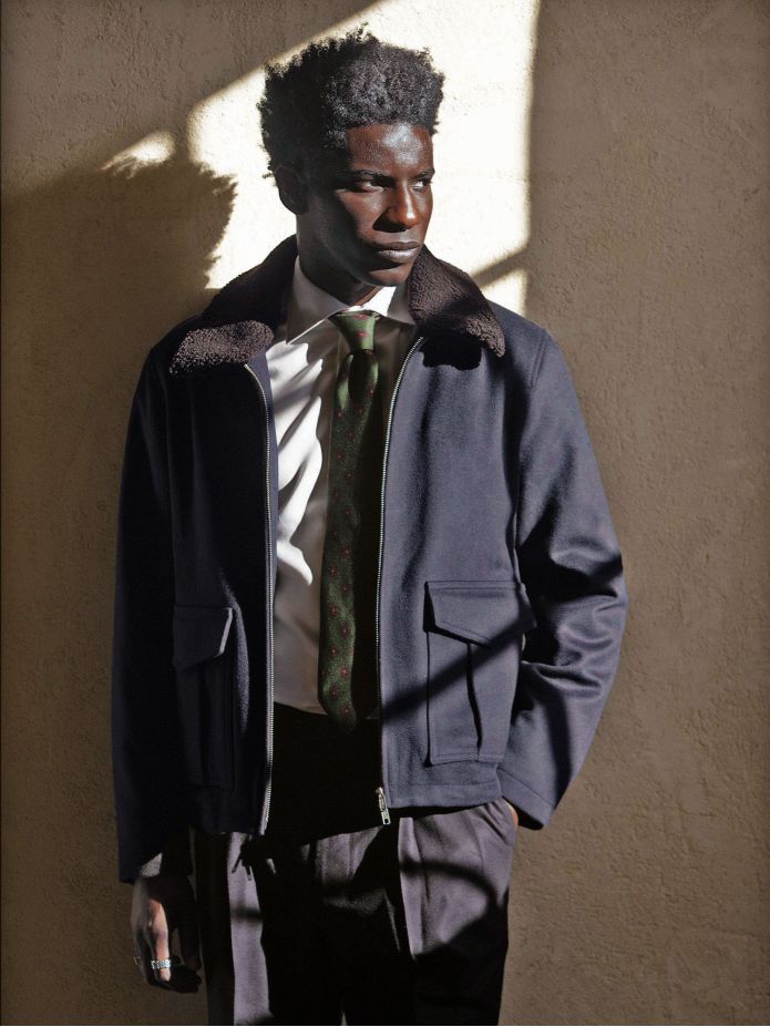 John Navy Zip-Up Jacket
