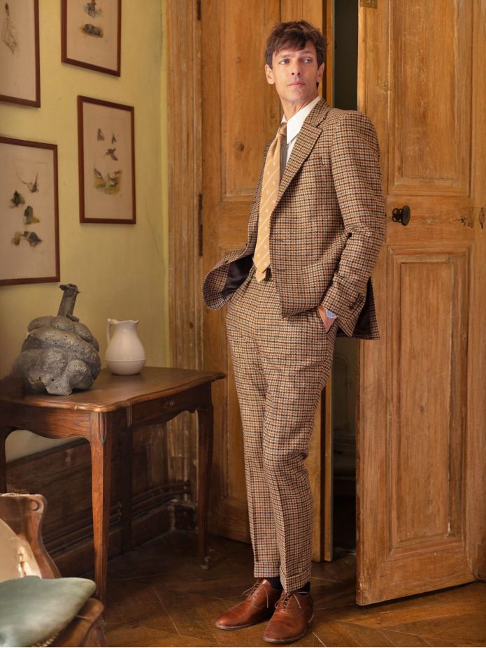 Brown Ross suit pants