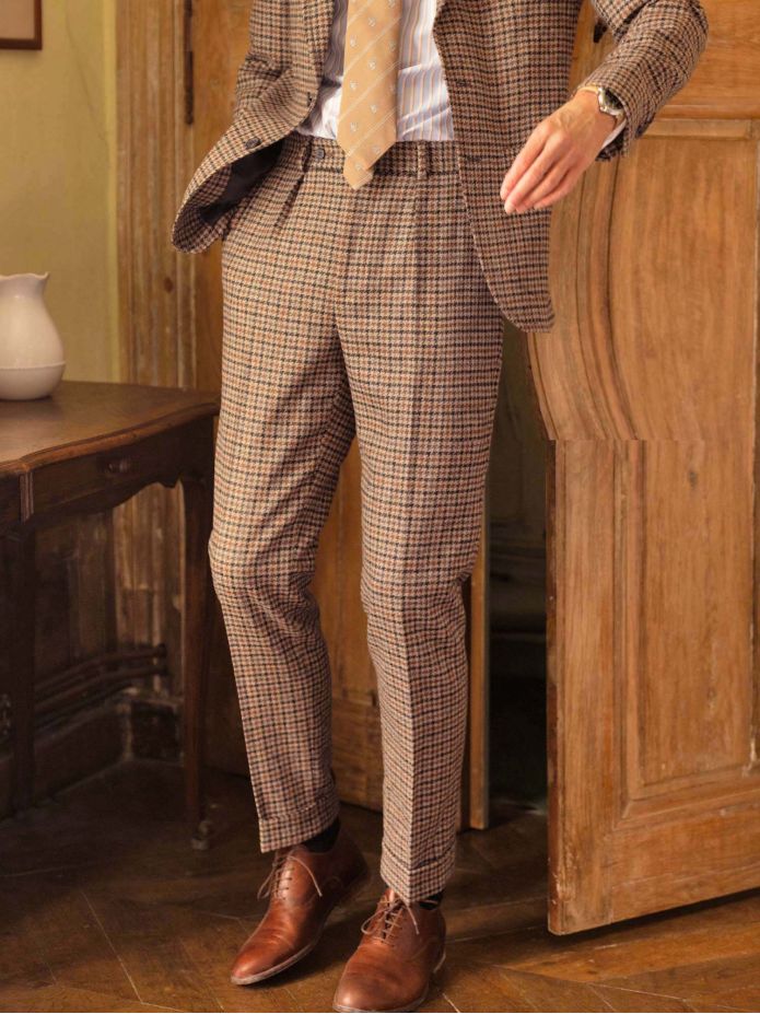 Brown Ross suit pants