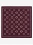 Burgundy patterned pocket square