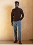Brown Grant turtleneck sweater