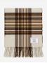 Ecru plaid wool scarf The Nines x Moon