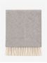 The Nines x Moon gray herringbone wool scarf