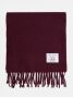Burgundy wool scarf The Nines x Moon