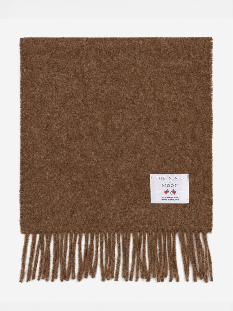 The Nines x Moon Chocolate Wool Scarf