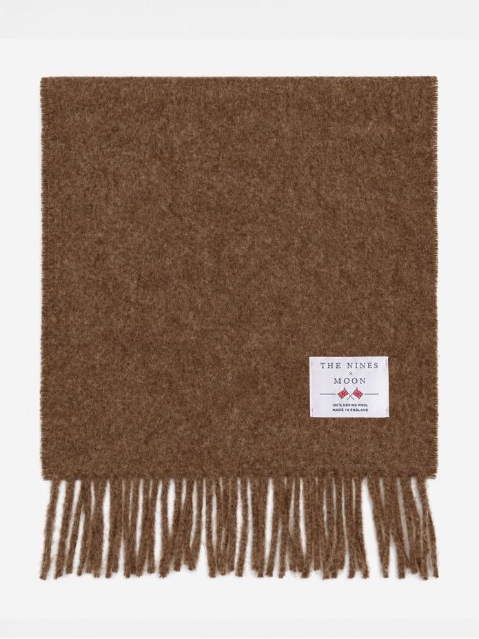 The Nines x Moon Chocolate Wool Scarf