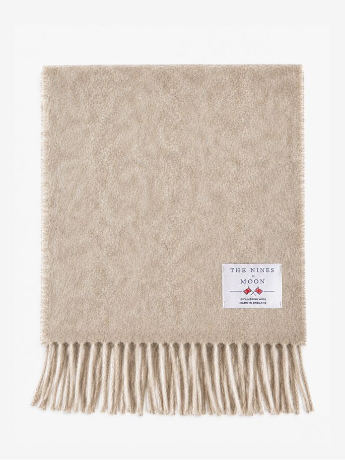 Ecru wool scarf The Nines x Moon