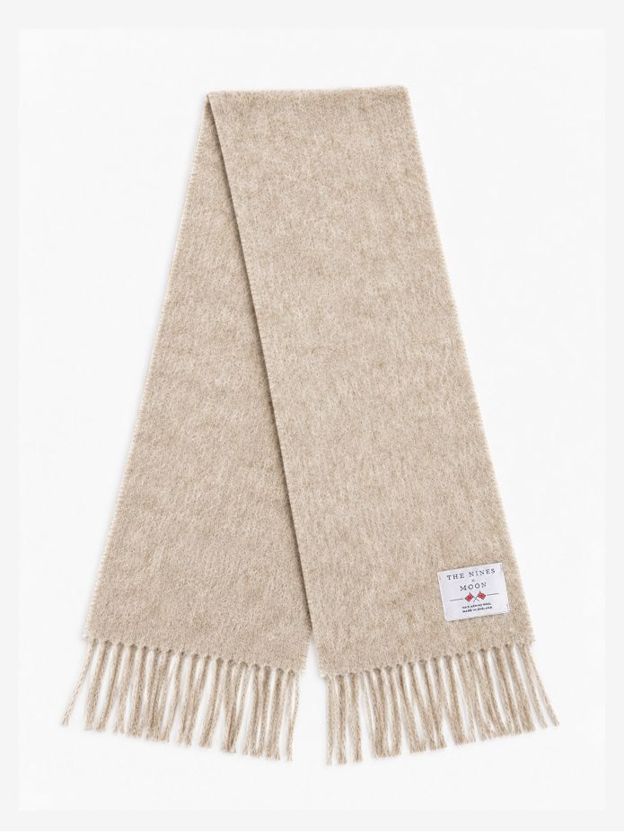 Ecru wool scarf The Nines x Moon