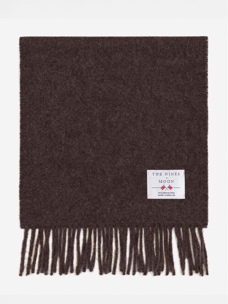 Mocha wool scarf The Nines x Moon