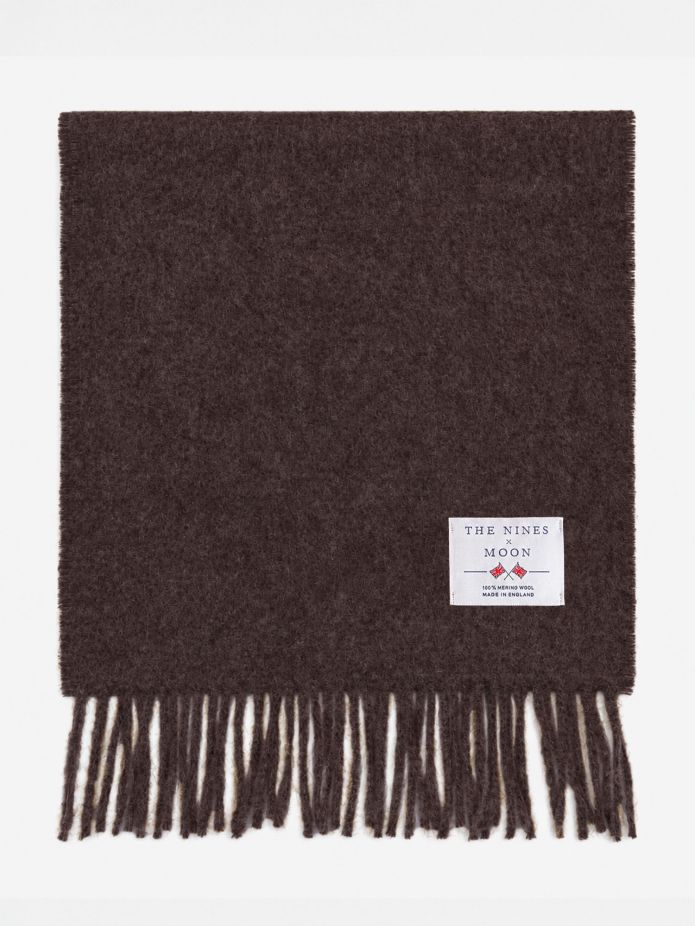 Mocha wool scarf The Nines x Moon