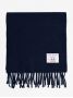 Navy blue wool scarf The Nines x Moon