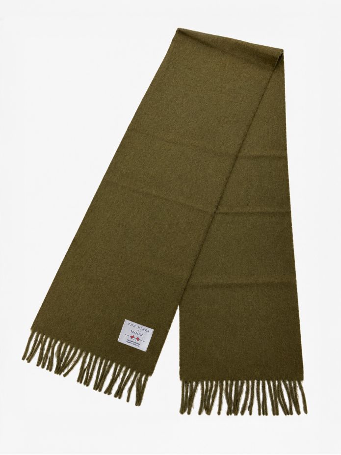 Green wool scarf The Nines x Moon